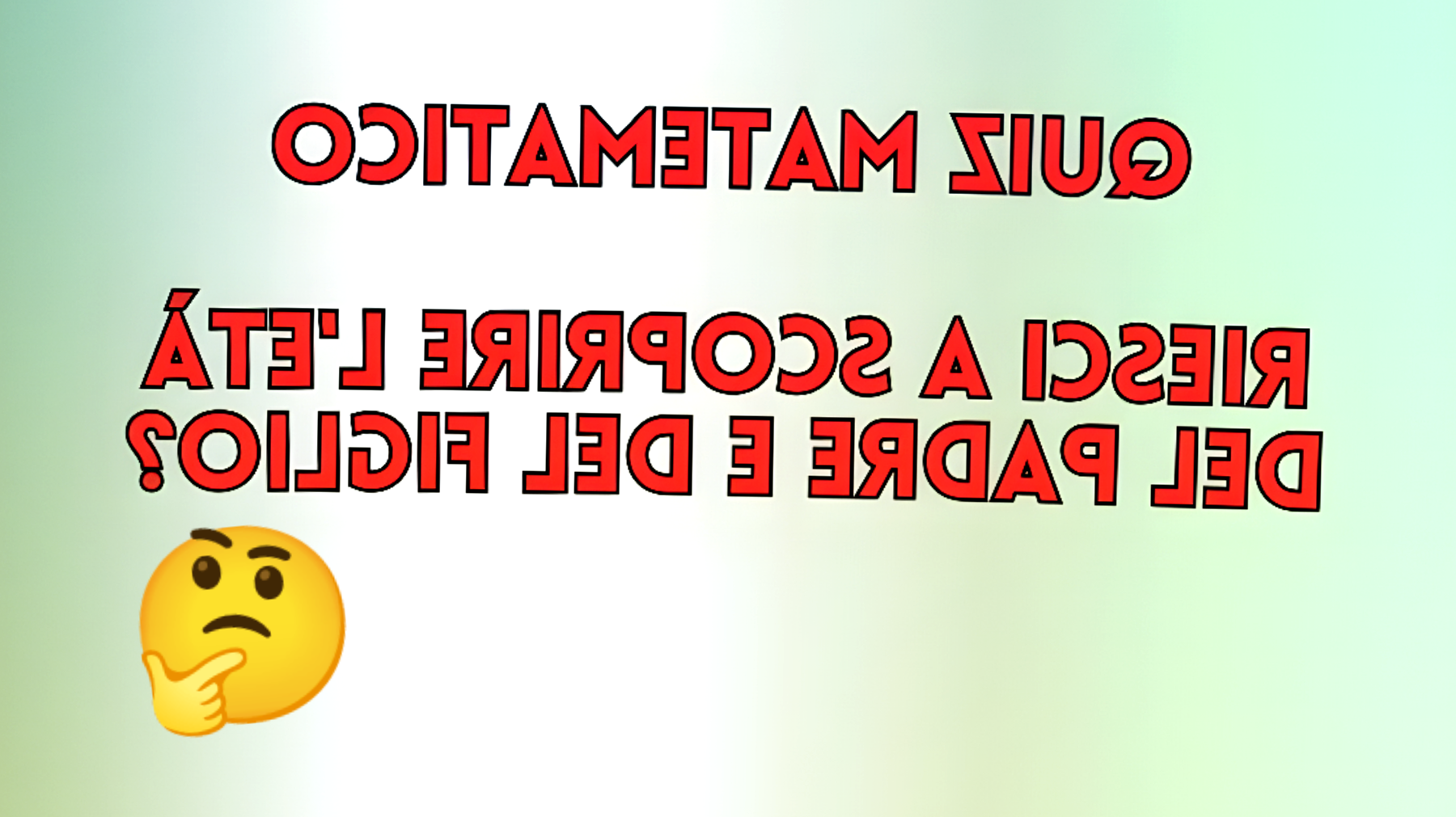 Questo quiz matematico nasconde un mistero: puoi decifrare l’età di padre e figlio?